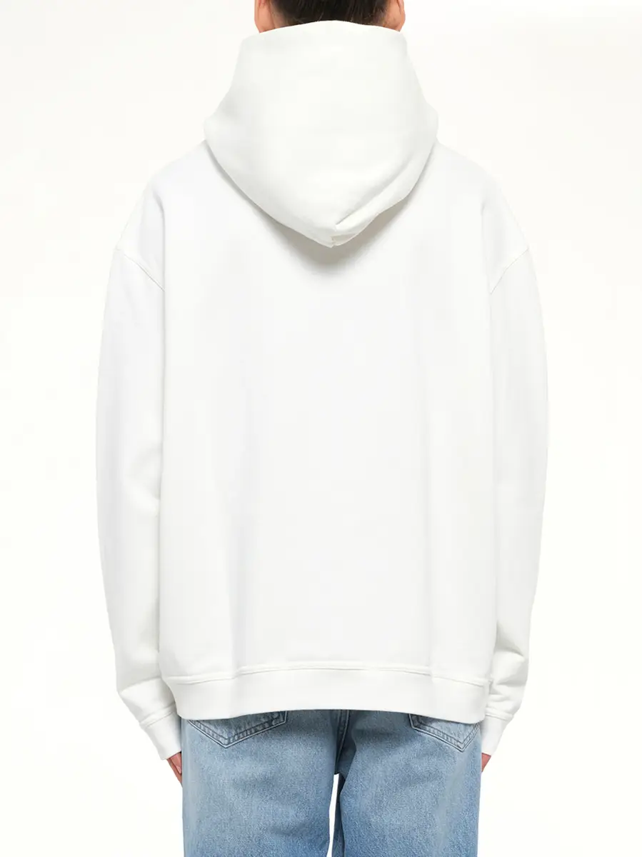 Maison Margiela Reversed Logo Hoodie in Off White | Thumbnail 5