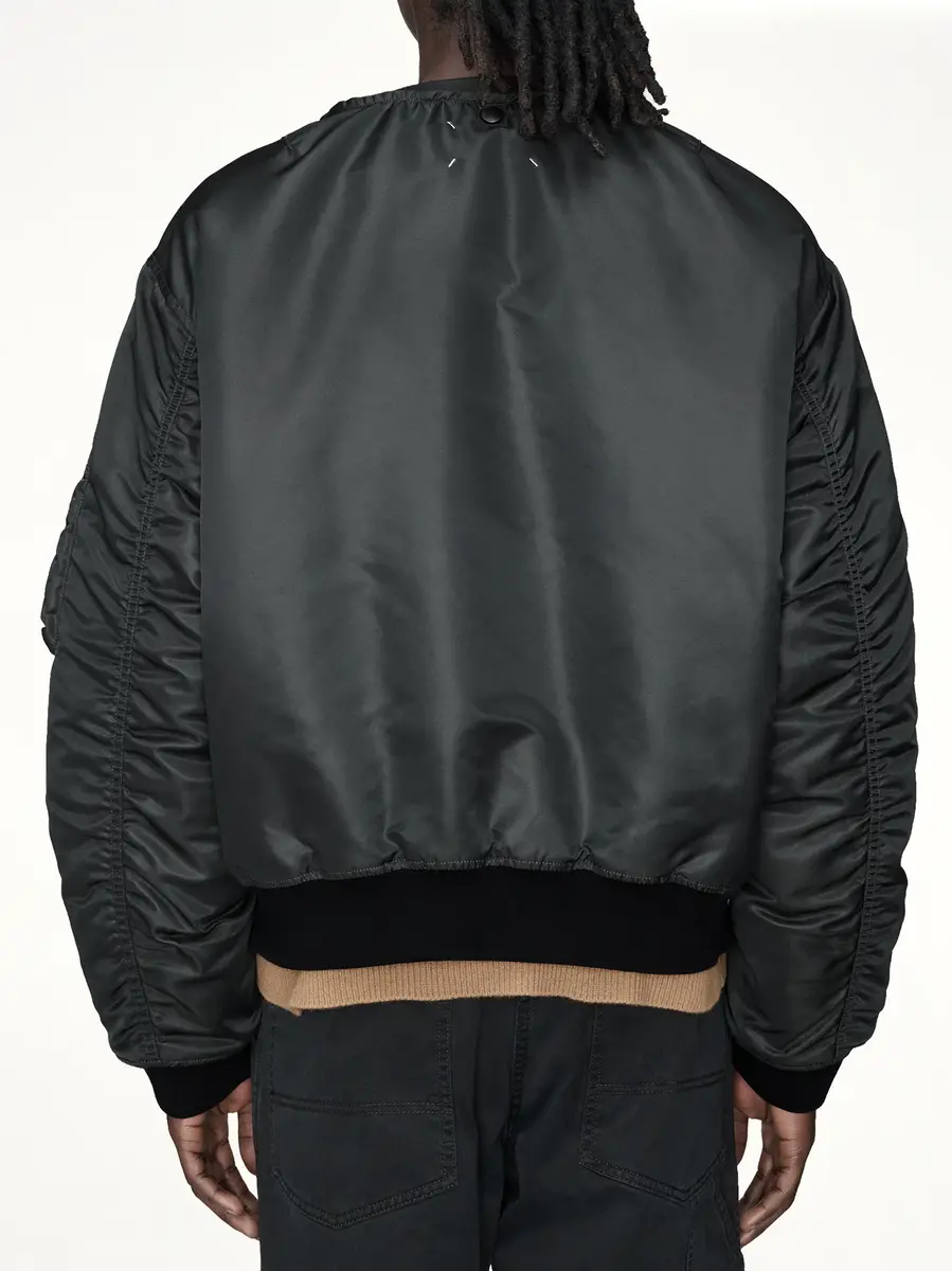 Maison Margiela Reversible Bomber in Dark Grey | Thumbnail 5 Maison Margiela Reversible Bomber in Dark Grey | Thumbnail 5