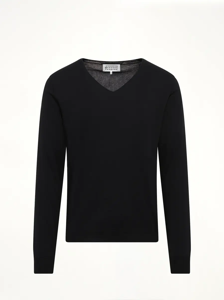Maison Margiela V-neck Knit Sweater | Thumbnail 2 Maison Margiela V-neck Knit Sweater | Thumbnail 2