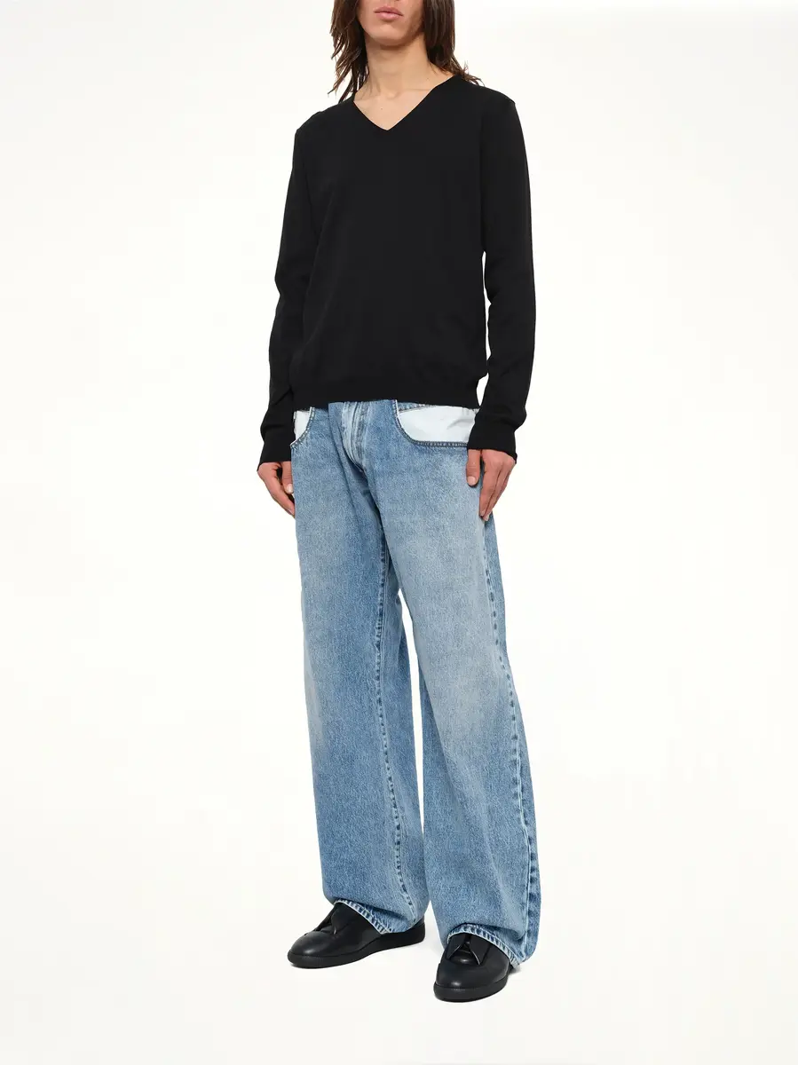 Maison Margiela V-neck Knit Sweater | Thumbnail 4 Maison Margiela V-neck Knit Sweater | Thumbnail 4