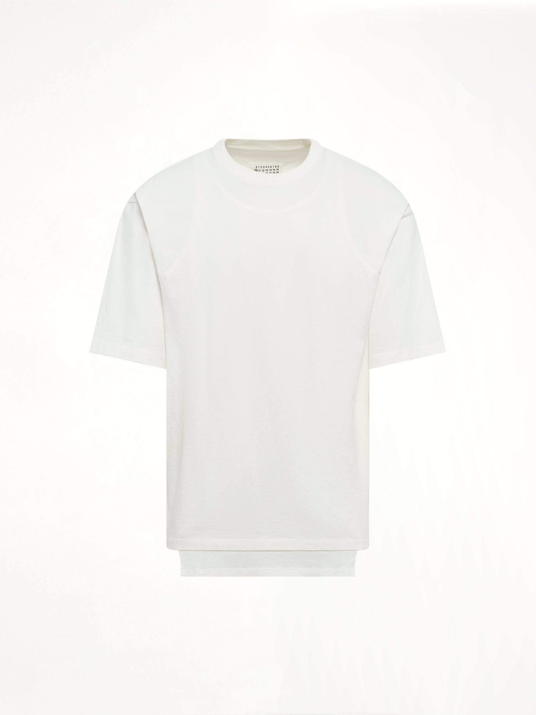 Maison Margiela Double Layered T-shirt in Off White | Thumbnail 2
