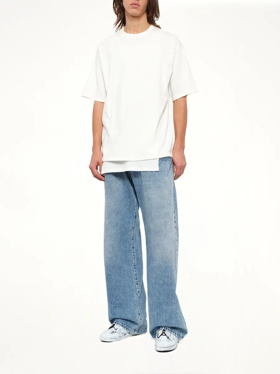 Maison Margiela Double Layered T-shirt in Off White | Thumbnail 4