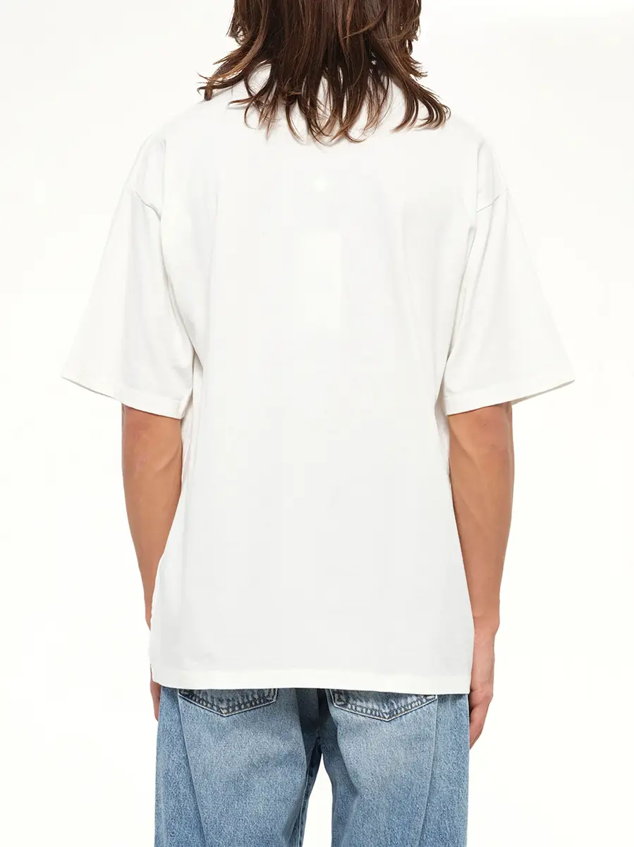 Maison Margiela Double Layered T-shirt in Off White | Thumbnail 5