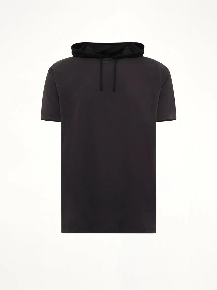 Maison Margiela Hooded T-shirt in Washed Black | Thumbnail 2