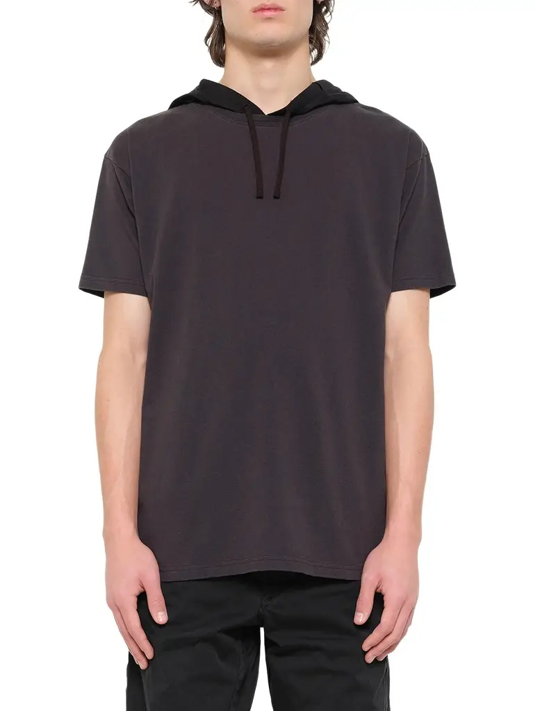 Maison Margiela Hooded T-shirt in Washed Black