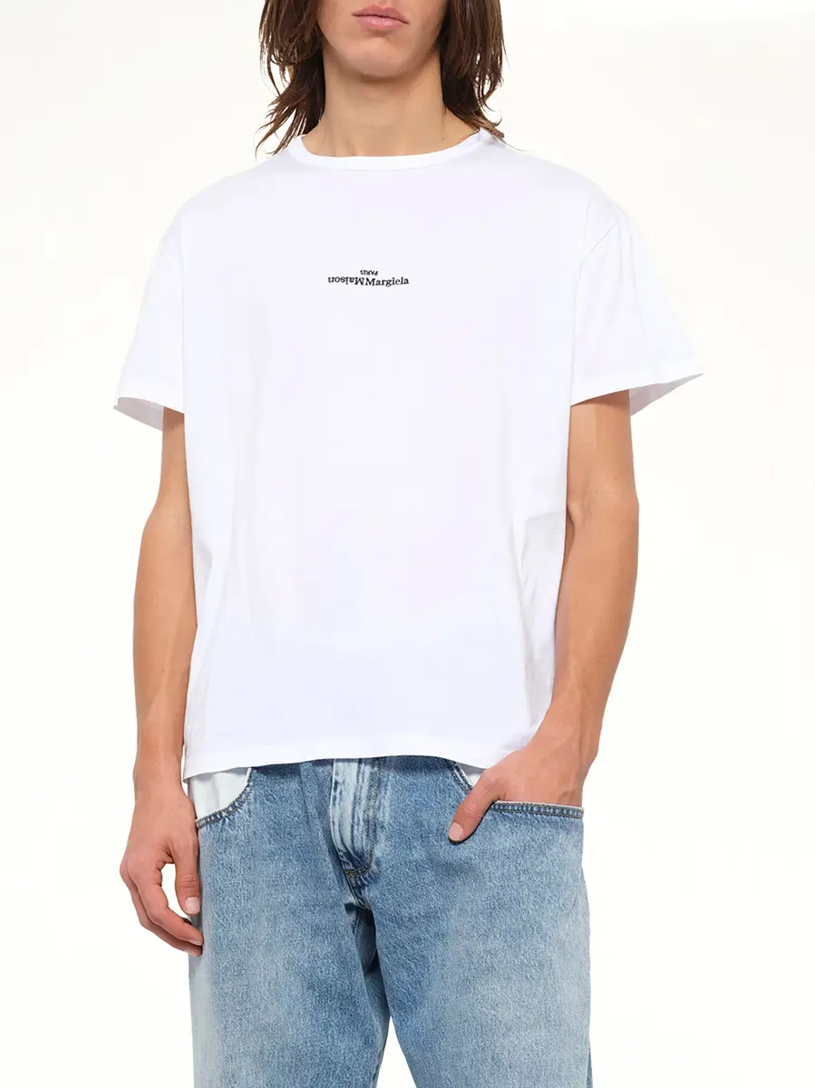 Maison Margiela Logo Regular T-shirt | Thumbnail 6 Maison Margiela Logo Regular T-shirt | Thumbnail 6