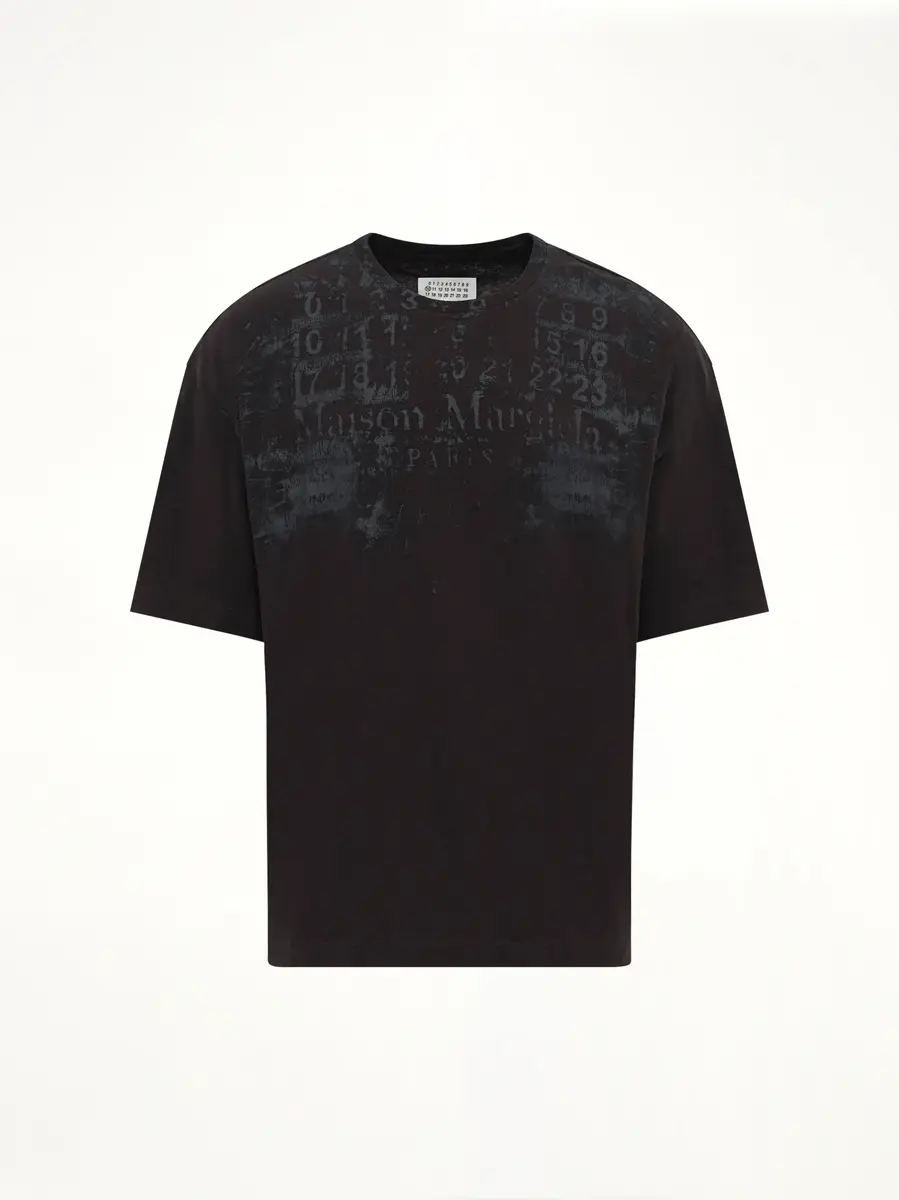 Maison Margiela Memory of Logo Oversized T-shirt in Washed Black | Thumbnail 2 Maison Margiela Memory of Logo Oversized T-shirt in Washed Black | Thumbnail 2