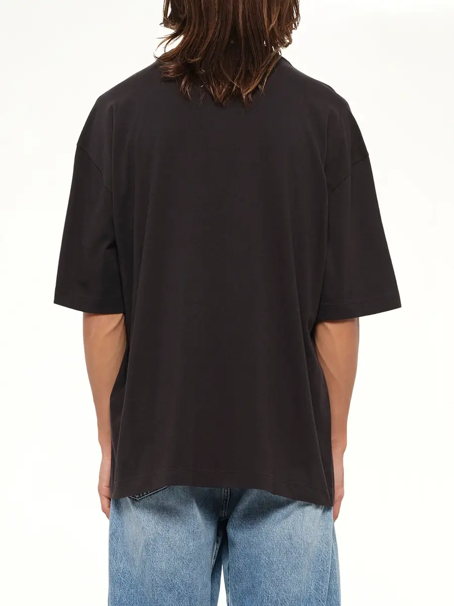 Maison Margiela Memory of Logo Oversized T-shirt in Washed Black | Thumbnail 5 Maison Margiela Memory of Logo Oversized T-shirt in Washed Black | Thumbnail 5