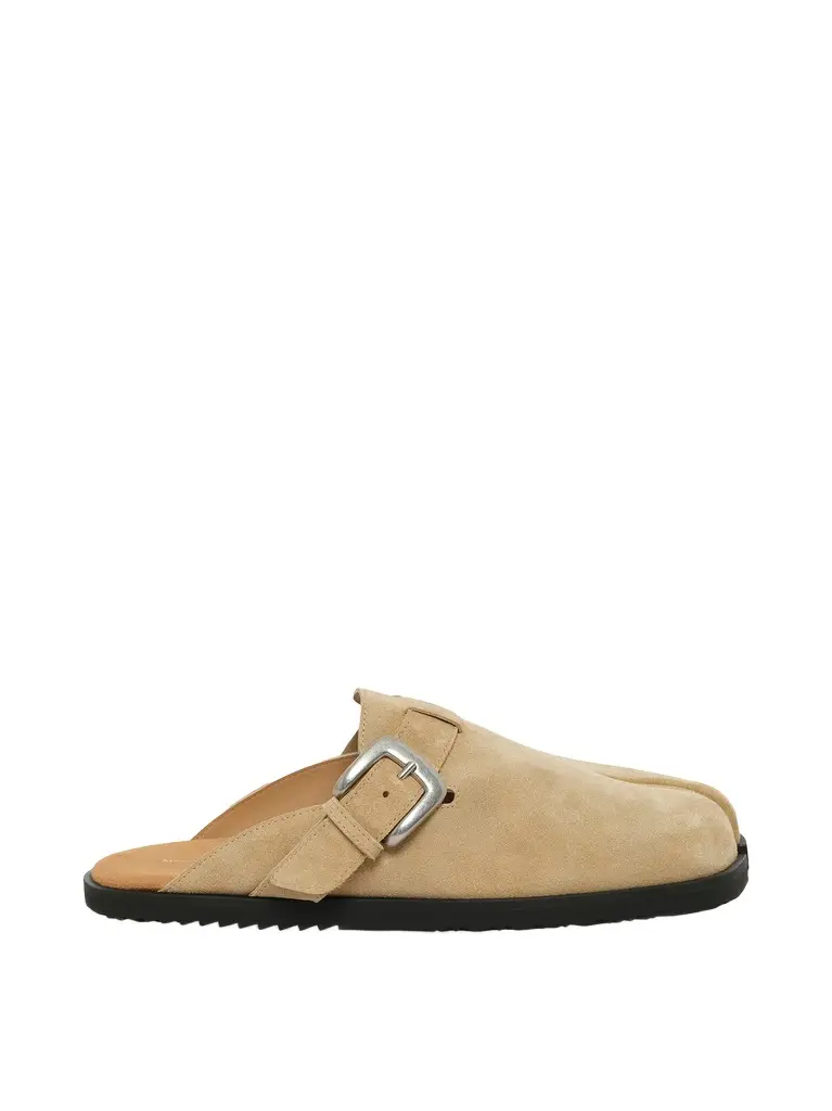 Maison Margiela Tabi Anatomic Mules in Pale Khaki