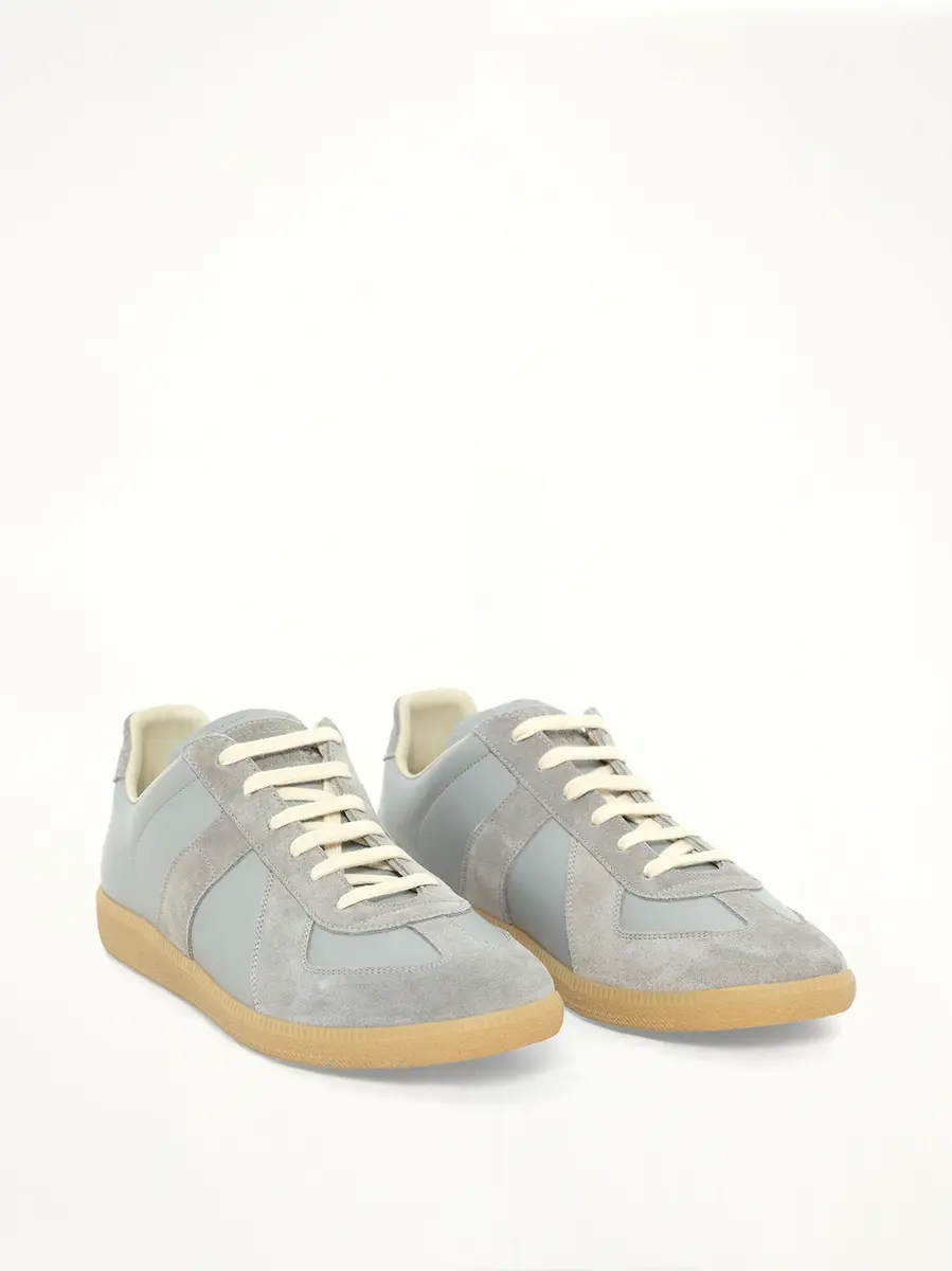 Maison Margiela Replica Leather Sneaker in Dawn Blue | Thumbnail 2 Maison Margiela Replica Leather Sneaker in Dawn Blue | Thumbnail 2