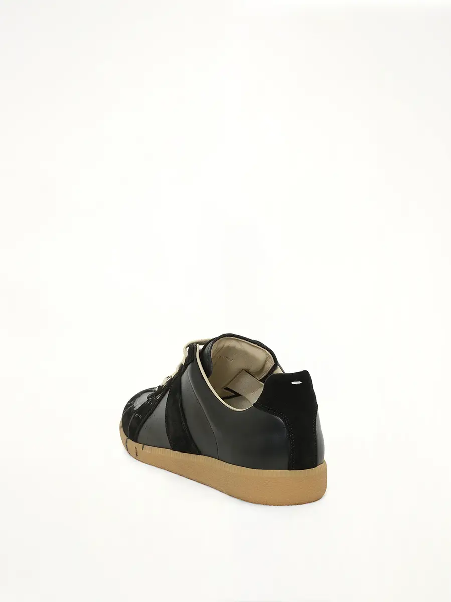 Maison Margiela Replica Leather Sneaker in Splatter Black | Thumbnail 3 Maison Margiela Replica Leather Sneaker in Splatter Black | Thumbnail 3