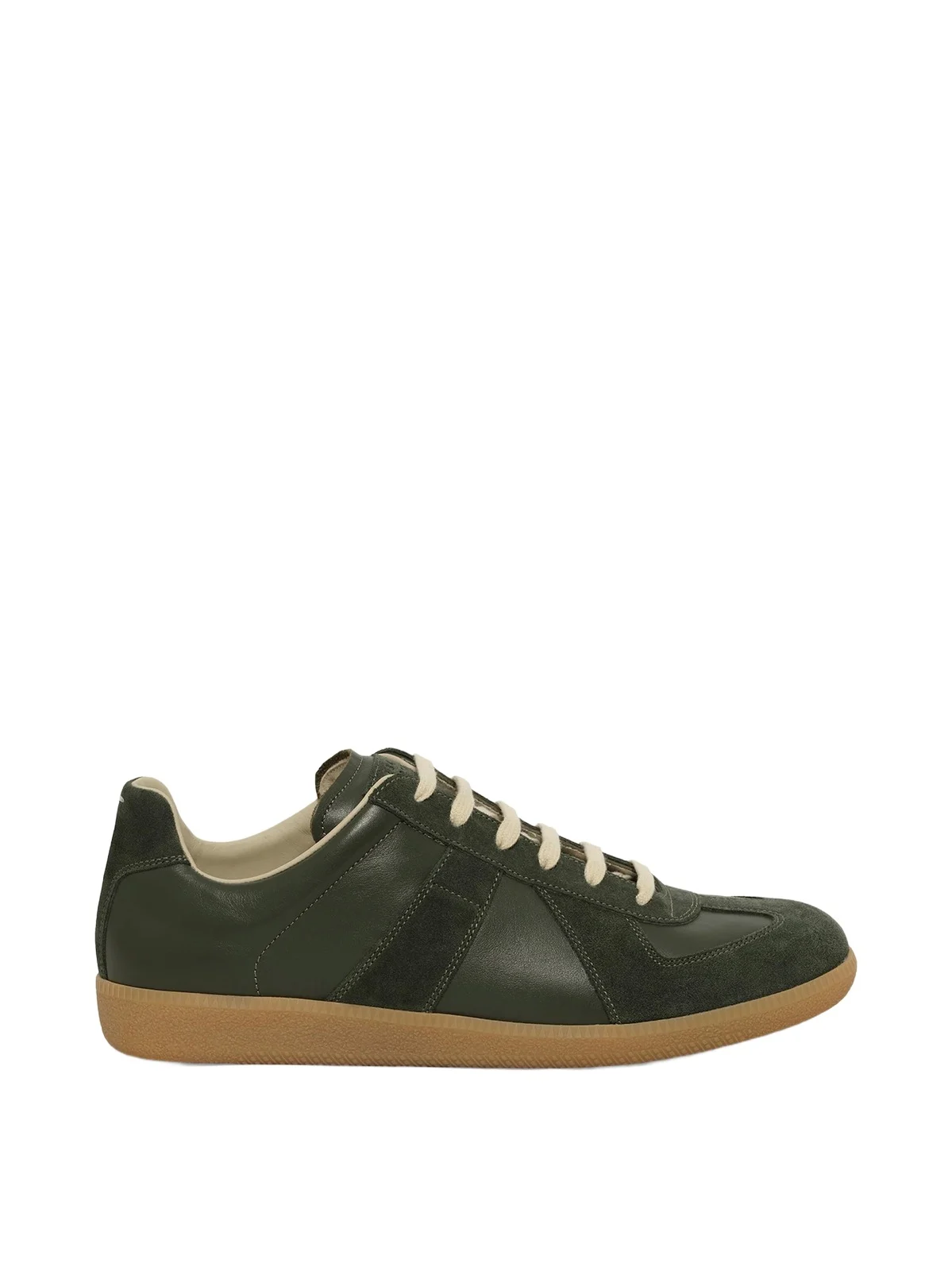 Replica Leather Sneaker in Forest Green Replica Leather Sneaker in Forest Green