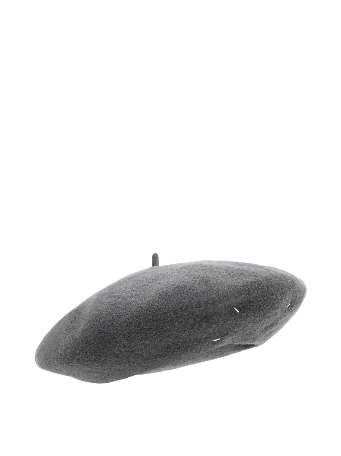 4-stitch Wool Beret Hat in Carbon Grey 4-stitch Wool Beret Hat in Carbon Grey
