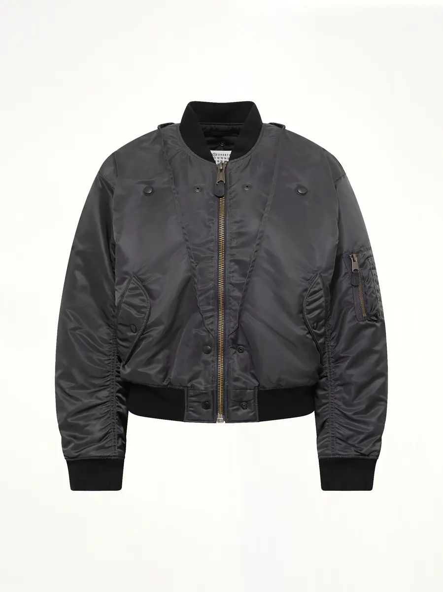 Maison Margiela Reversible Bomber in Dark Grey | Thumbnail 2