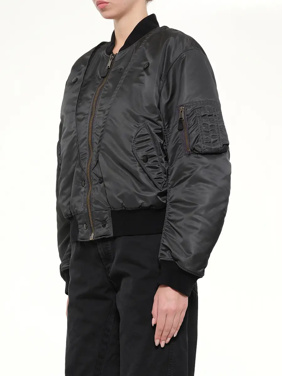 Maison Margiela Reversible Bomber in Dark Grey | Thumbnail 3