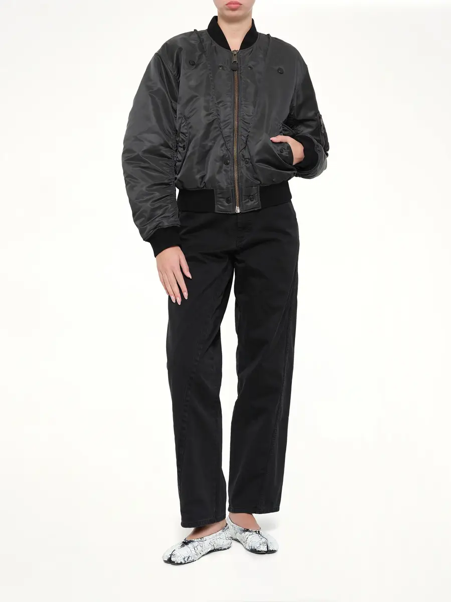 Maison Margiela Reversible Bomber in Dark Grey | Thumbnail 4