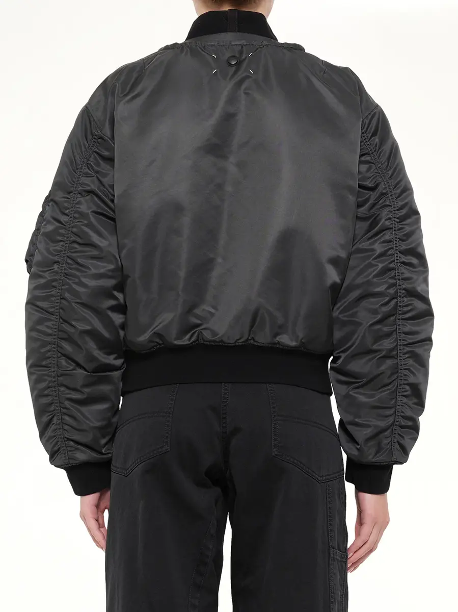 Maison Margiela Reversible Bomber in Dark Grey | Thumbnail 5