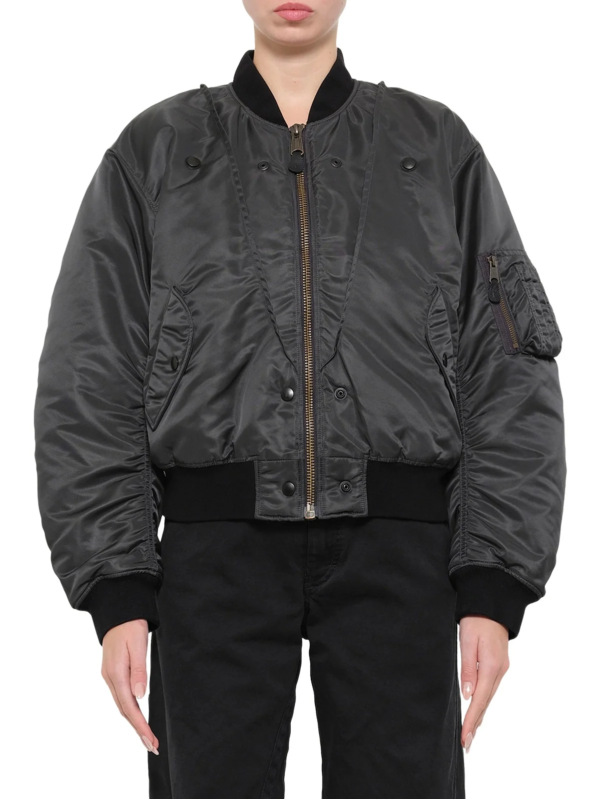 Reversible Bomber in Dark Grey