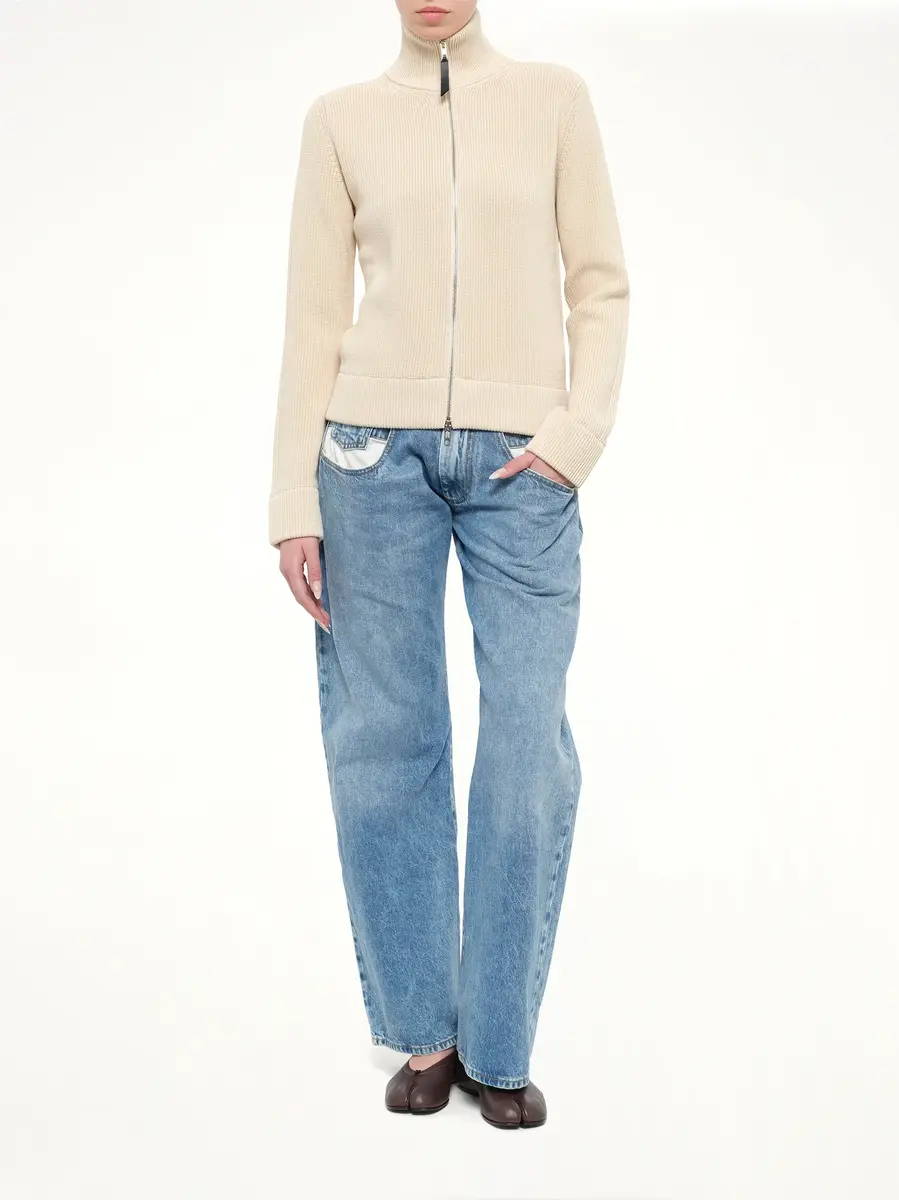 Maison Margiela Cotton Camionneur Longsleeve in Ecru | Thumbnail 4 Maison Margiela Cotton Camionneur Longsleeve in Ecru | Thumbnail 4