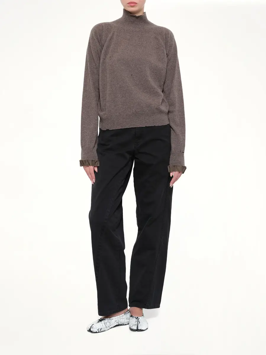 Maison Margiela Lived-in Knitwear Turtleneck in Mud | Thumbnail 4 Maison Margiela Lived-in Knitwear Turtleneck in Mud | Thumbnail 4