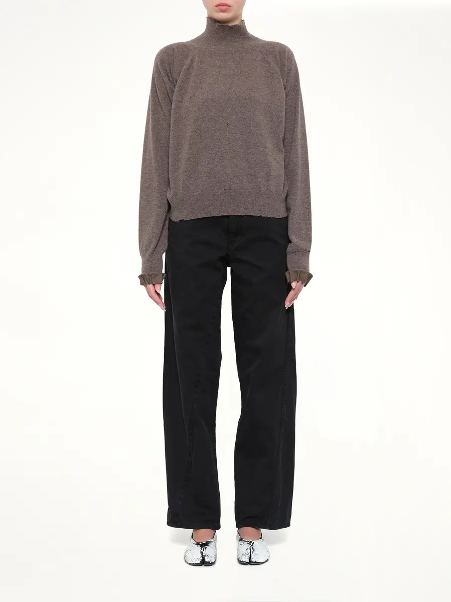 Maison Margiela Lived-in Knitwear Turtleneck in Mud | Thumbnail 7 Maison Margiela Lived-in Knitwear Turtleneck in Mud | Thumbnail 7
