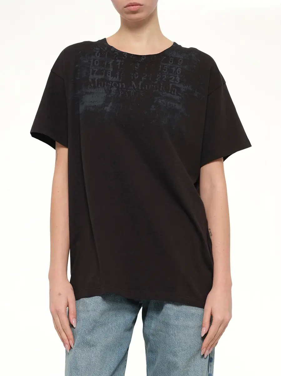 Maison Margiela Numbers Regular T-shirt in Carbon | Thumbnail 6 Maison Margiela Numbers Regular T-shirt in Carbon | Thumbnail 6