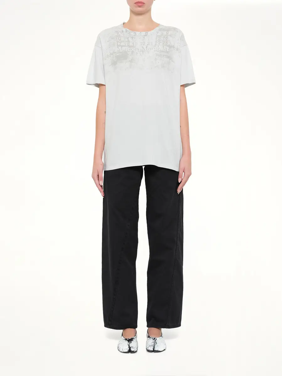 Maison Margiela Numbers Regular T-shirt in Ice | Thumbnail 7 Maison Margiela Numbers Regular T-shirt in Ice | Thumbnail 7