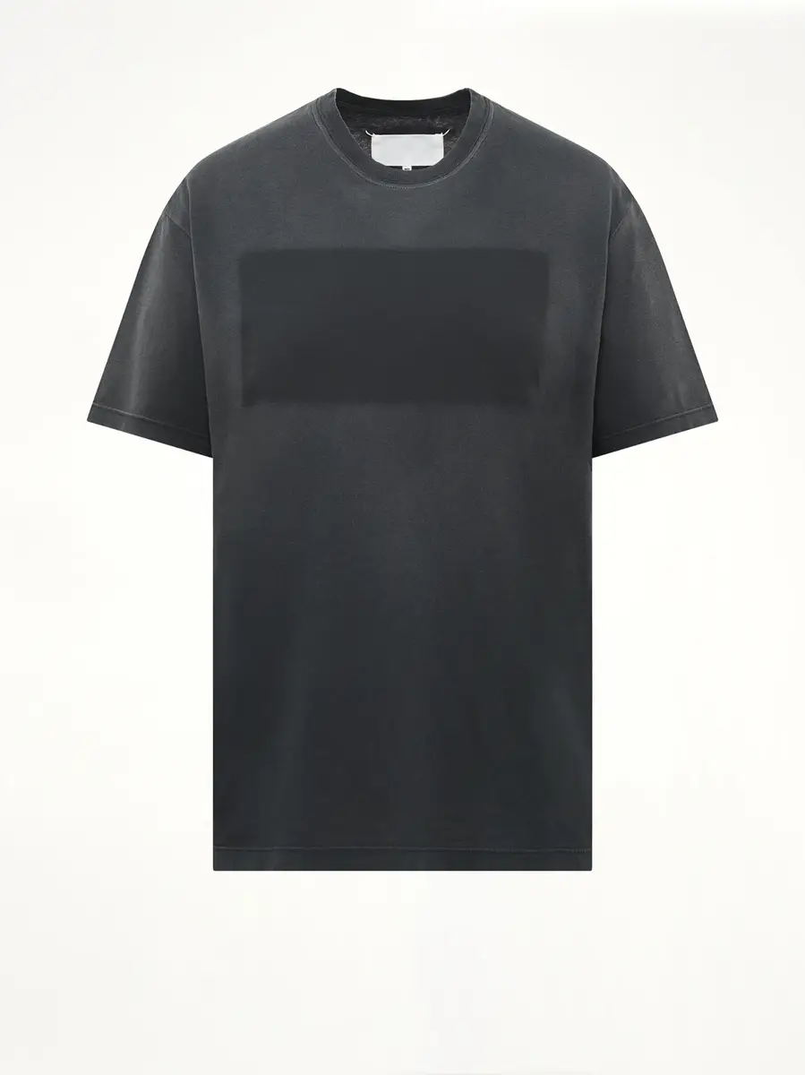 Maison Margiela Patch T-shirt in Washed Black | Thumbnail 2 Maison Margiela Patch T-shirt in Washed Black | Thumbnail 2