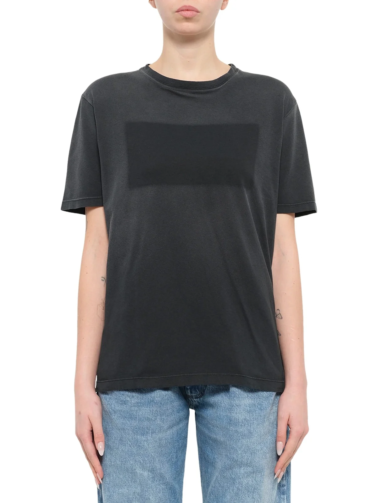 Patch T-shirt in Washed Black Patch T-shirt in Washed Black