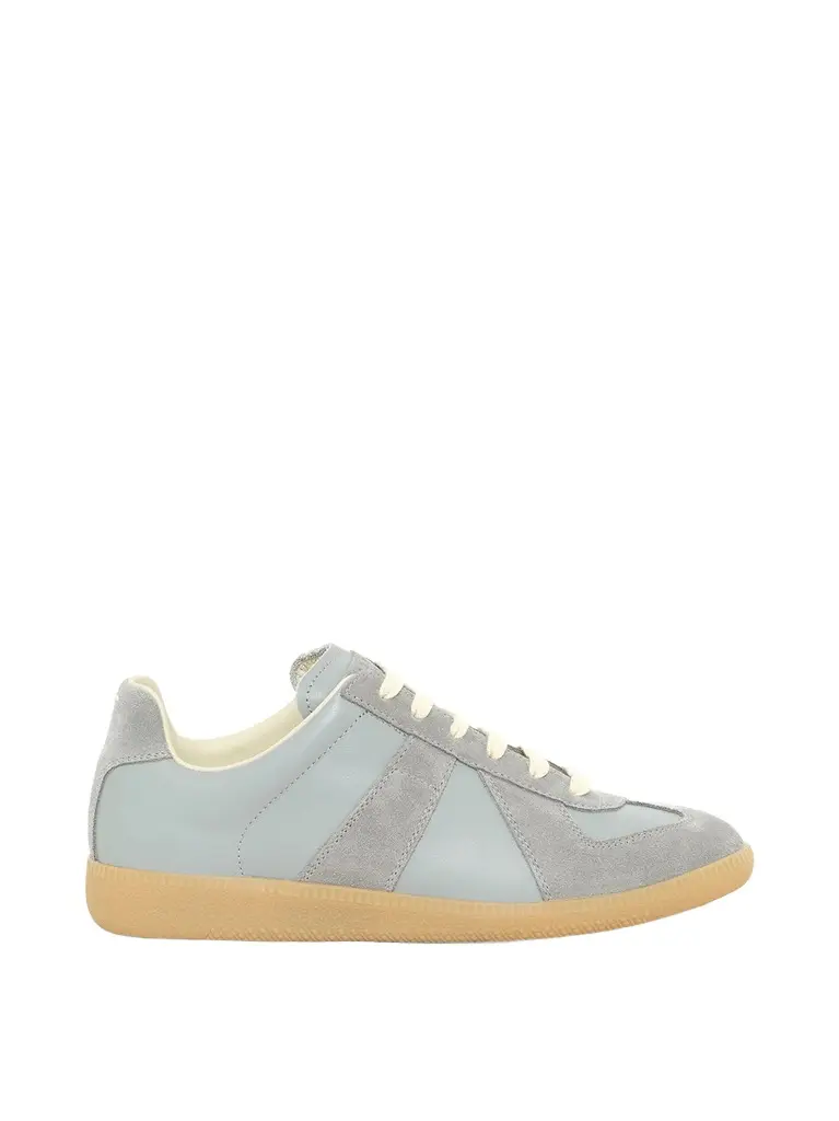 Replica Leather Sneaker in Dawn Blue Replica Leather Sneaker in Dawn Blue