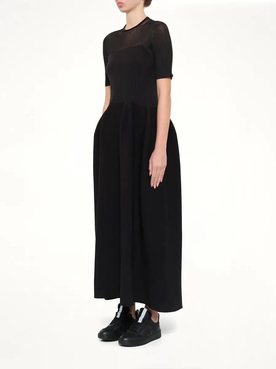 CFCL Pottery Lucent Decolletage Short Sleeve Dress | Thumbnail 3 CFCL Pottery Lucent Decolletage Short Sleeve Dress | Thumbnail 3