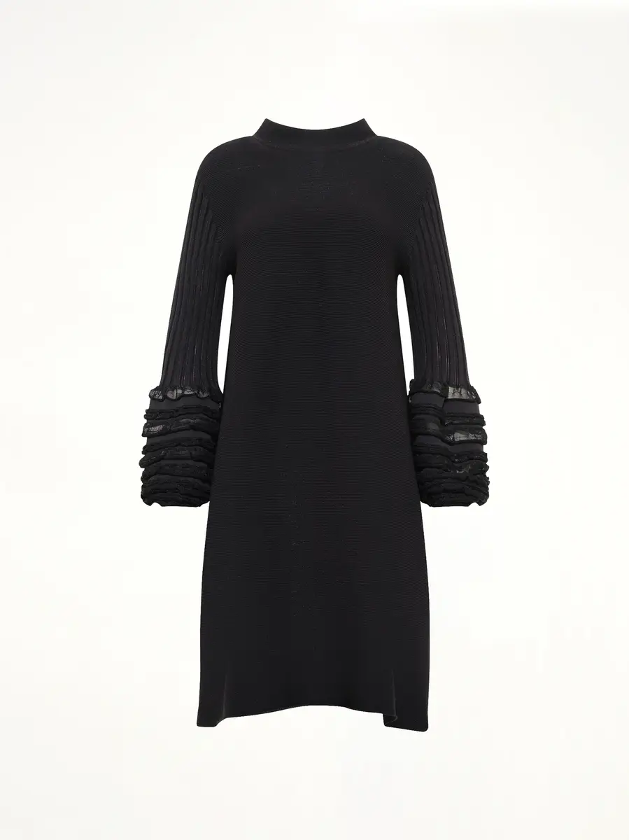 CFCL Pottery Swell Glitter Long Bell Sleeve Flare Mini Dress | Thumbnail 2 CFCL Pottery Swell Glitter Long Bell Sleeve Flare Mini Dress | Thumbnail 2