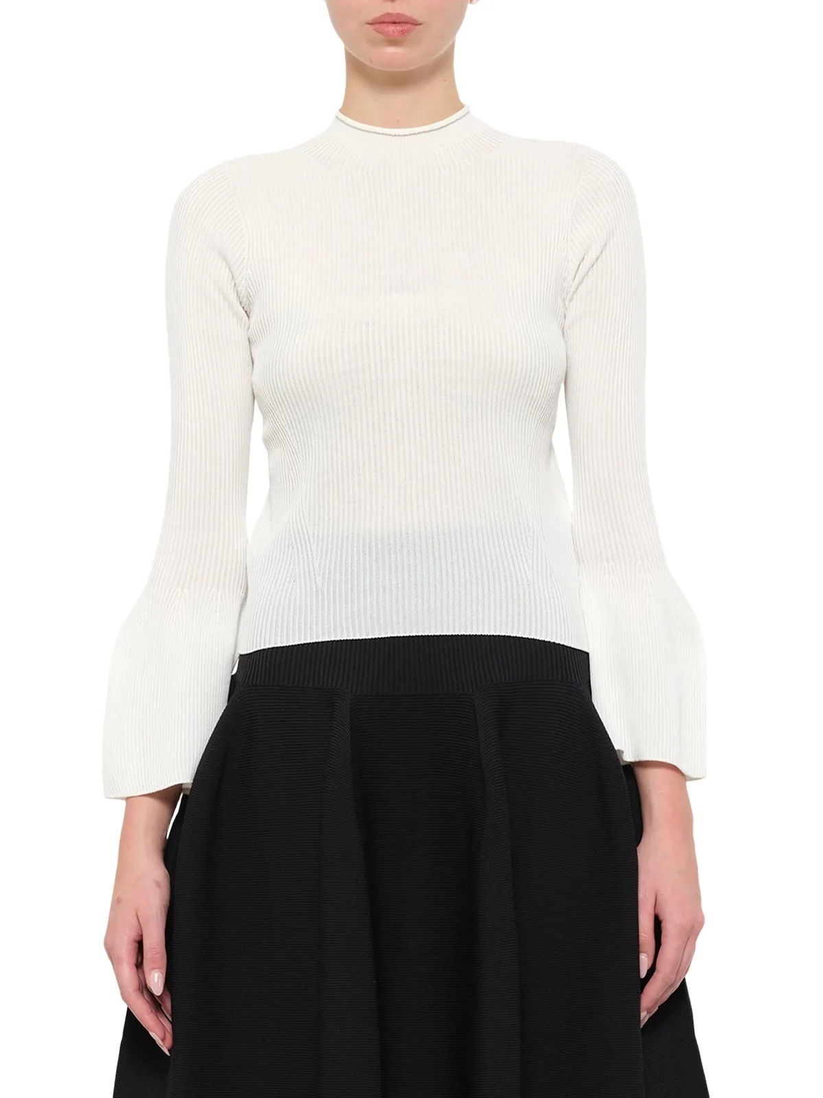 CFCL Soft Portrait Long Bell Sleeve Top