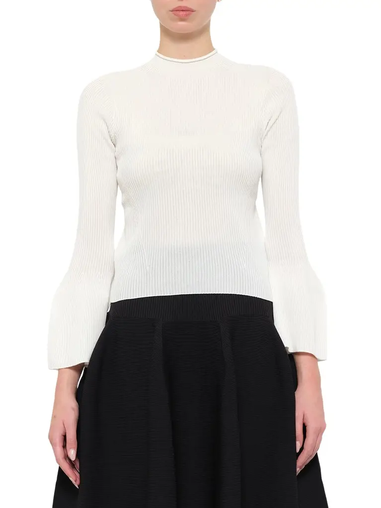 CFCL Soft Portrait Long Bell Sleeve Top