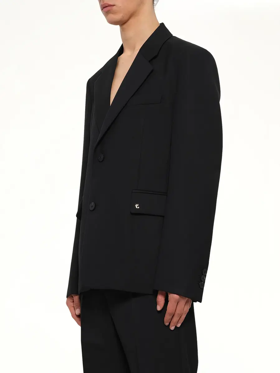WOOYOUNGMI 2 Button Wool Blazer | Thumbnail 3 WOOYOUNGMI 2 Button Wool Blazer | Thumbnail 3