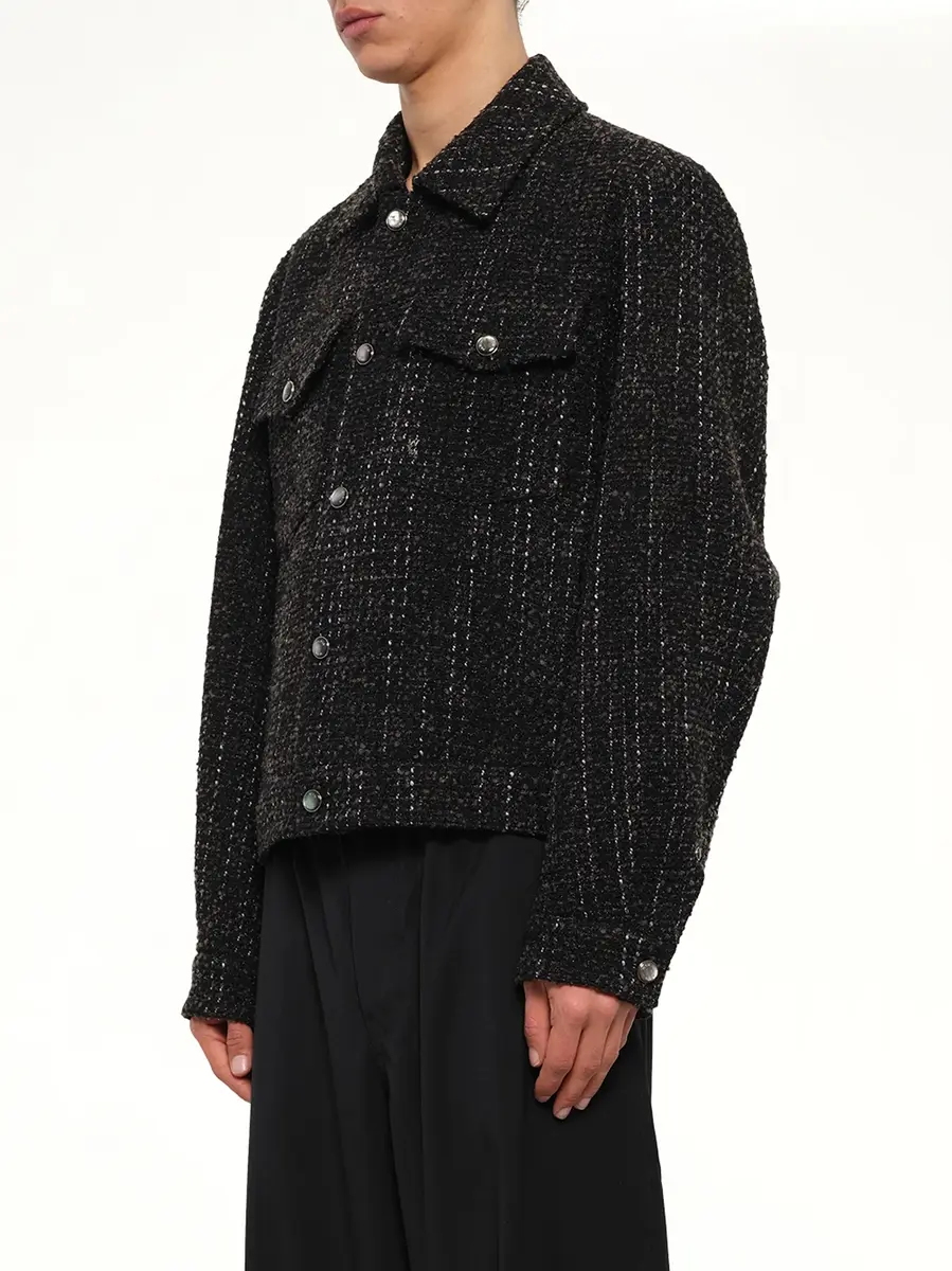 WOOYOUNGMI Tweed Trucker Jacket | Thumbnail 3 WOOYOUNGMI Tweed Trucker Jacket | Thumbnail 3