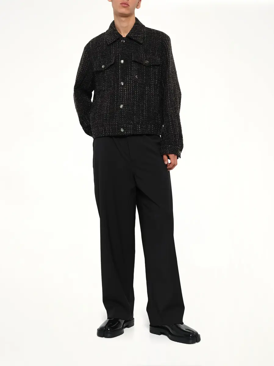 WOOYOUNGMI Tweed Trucker Jacket | Thumbnail 4 WOOYOUNGMI Tweed Trucker Jacket | Thumbnail 4