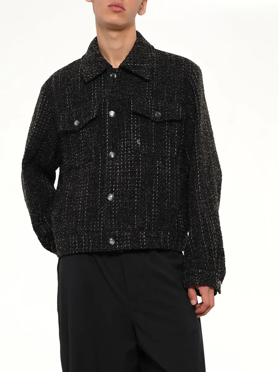 WOOYOUNGMI Tweed Trucker Jacket | Thumbnail 6 WOOYOUNGMI Tweed Trucker Jacket | Thumbnail 6