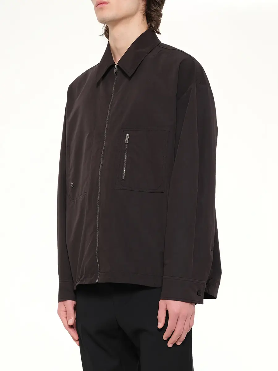 WOOYOUNGMI Cotton Nylon Zip Shirt | Thumbnail 3 WOOYOUNGMI Cotton Nylon Zip Shirt | Thumbnail 3