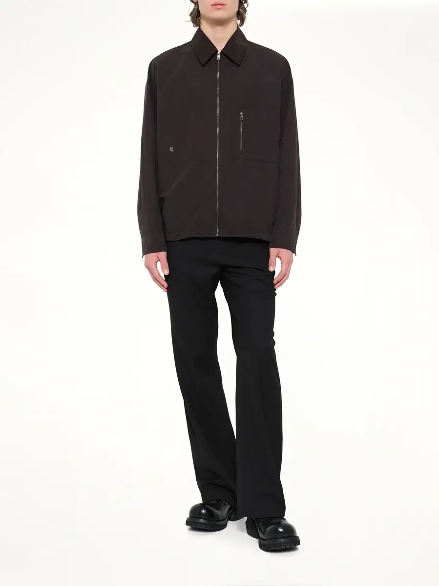 WOOYOUNGMI Cotton Nylon Zip Shirt | Thumbnail 4 WOOYOUNGMI Cotton Nylon Zip Shirt | Thumbnail 4