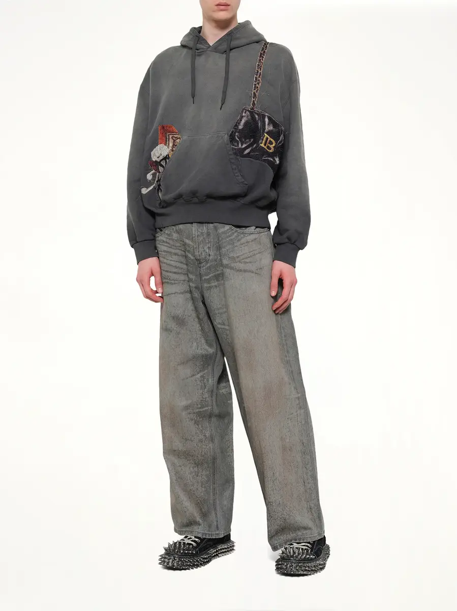 DOUBLET Trompe L'Oeil Embroidery Hoodie | Thumbnail 4 DOUBLET Trompe L'Oeil Embroidery Hoodie | Thumbnail 4