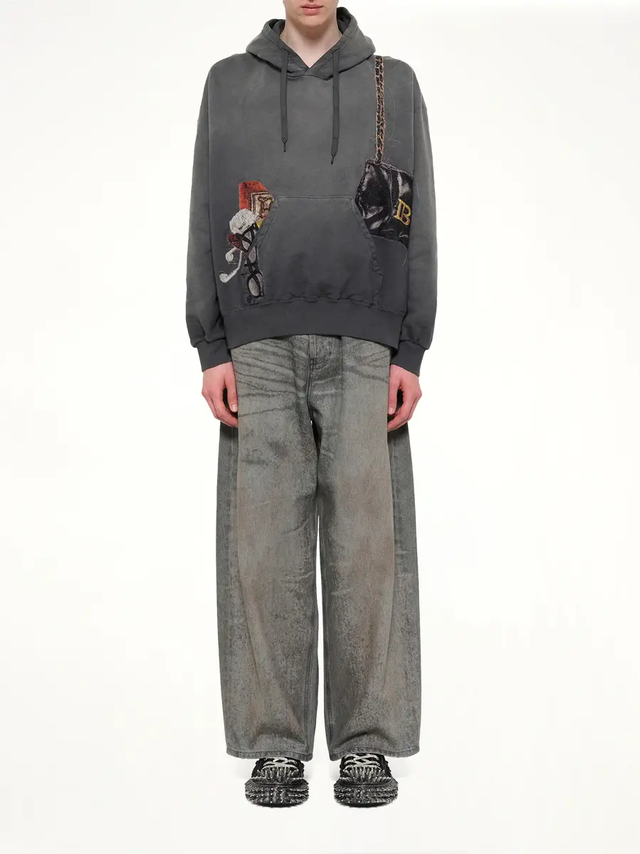 DOUBLET Trompe L'Oeil Embroidery Hoodie | Thumbnail 7 DOUBLET Trompe L'Oeil Embroidery Hoodie | Thumbnail 7