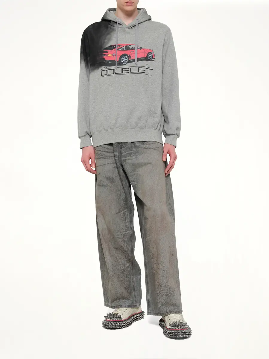 DOUBLET Exhaust Stained Hoodie | Thumbnail 4 DOUBLET Exhaust Stained Hoodie | Thumbnail 4