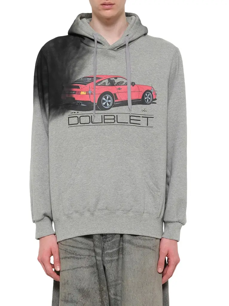 DOUBLET Exhaust Stained Hoodie