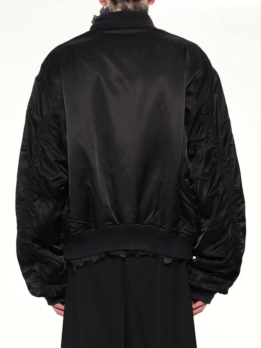 DOUBLET Smoke Fur Reversible Bomber Jacket | Thumbnail 5 DOUBLET Smoke Fur Reversible Bomber Jacket | Thumbnail 5