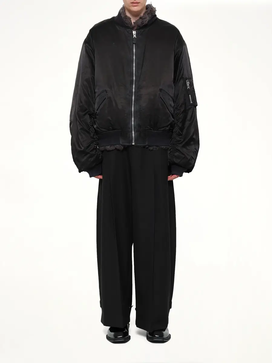 DOUBLET Smoke Fur Reversible Bomber Jacket | Thumbnail 7 DOUBLET Smoke Fur Reversible Bomber Jacket | Thumbnail 7