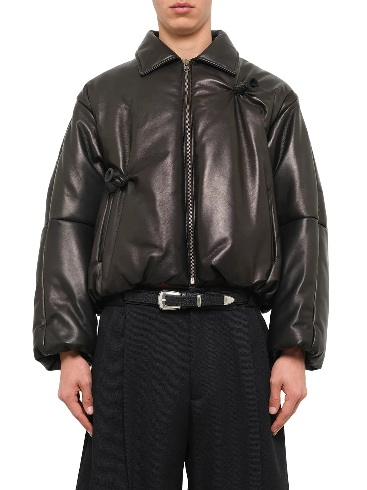 DOUBLET Inflated Balloon Leather Jacket