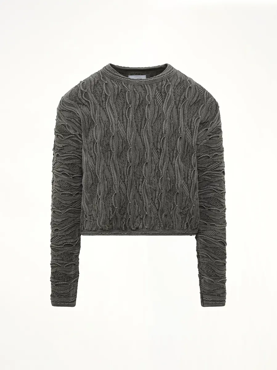 DOUBLET Air Yarn Regulator Knit Pullover in Charcoal | Thumbnail 2 DOUBLET Air Yarn Regulator Knit Pullover in Charcoal | Thumbnail 2