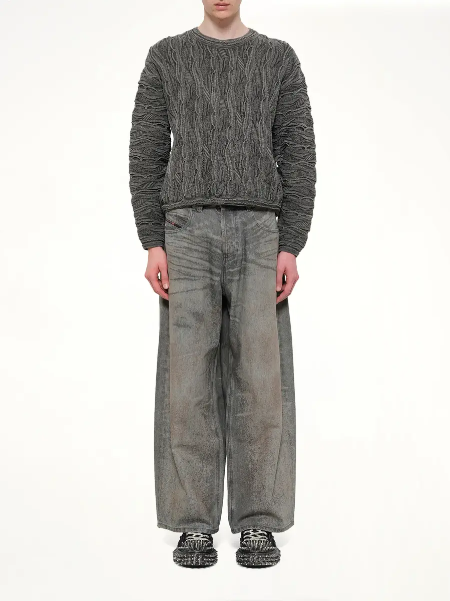 DOUBLET Air Yarn Regulator Knit Pullover in Charcoal | Thumbnail 7 DOUBLET Air Yarn Regulator Knit Pullover in Charcoal | Thumbnail 7