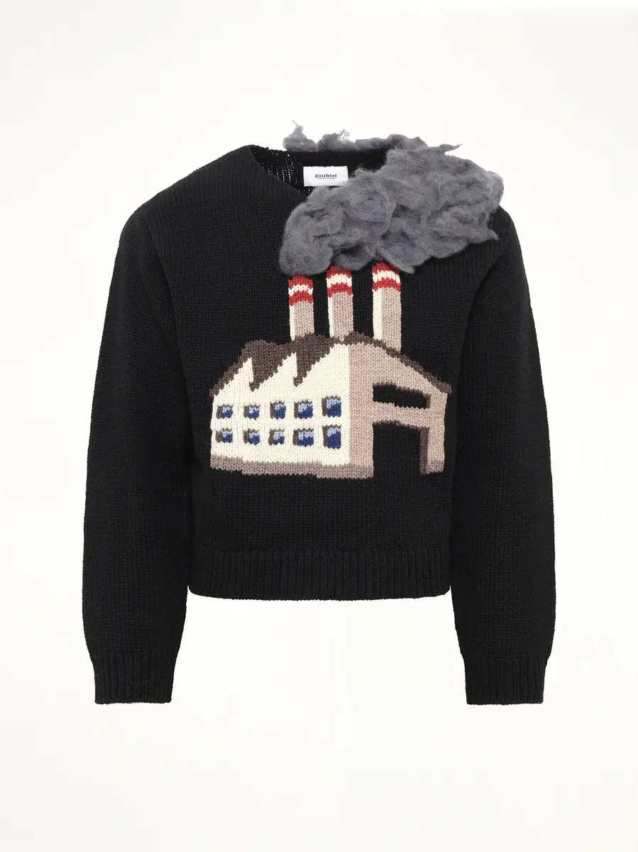 DOUBLET Smoking Factory Intarsia Knit Pullover | Thumbnail 2 DOUBLET Smoking Factory Intarsia Knit Pullover | Thumbnail 2